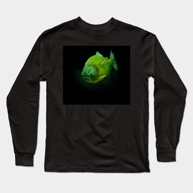 Piranha Long Sleeve T-Shirt by Guardi